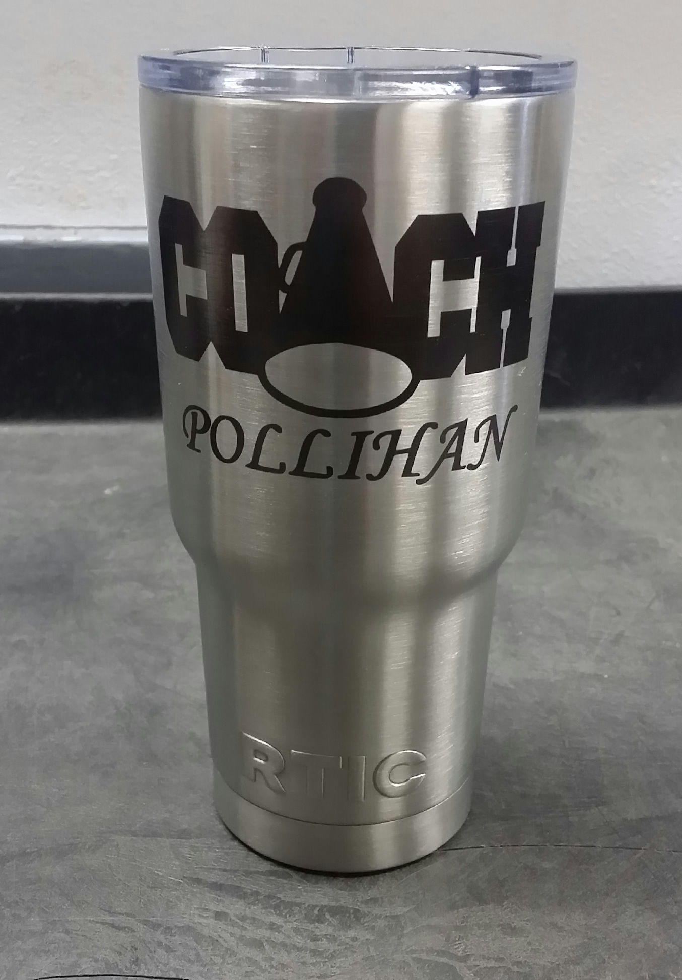 RTIC Tumbler Stainless Steel Travel Cup Thermos Mug + Optional Engraving & Size eBay