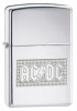 24705 AC/DC High Polished Chrome Windproof Lighter