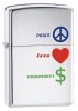 Zippo PEACE/ LOVE/ PROSPERITY - 24714