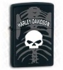 Harley Davidson Black Matte Skull Lighter 28085