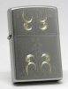 Zippo GOLD SCROLL SATIN CHROME - 24906