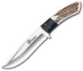 Boker 02BA513MHX Arbolito fixed blade knife with Stag and Micarta combination handle, Hollow Ground Satin finished 440A stainless steel blade -10.5 inches overall, 10oz weight