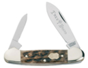 Appaloosa Bone Canoe Knife 3 5/8 Spear/Pen Blades