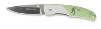 Browning 322-565 Green Handled Prism Knife.