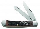 Case 13156 Walnut Bone Trapper Script Inlay 4oz