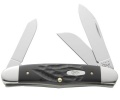 Case 63046SS Rough Black Humpback Stockman 18227