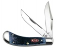 Case TB62110SS NAVY BLUE SADDLEHORN - 7060