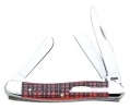 Case Plaid Old Red Bone Medium Stockman Knife 08812
