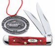 Case X-MAS ORN/ DK RD BONE TINTTRAP - 2261