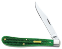 Case John Deere Slim Green Trapper 5870 Bone handle