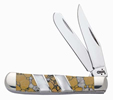 Case 6623 Tiny Trapper Jasper Snow Leopard Knife