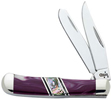 Case 6629 Tiny Trapper Purple Spiny Oyster Abalone