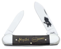 Case Johnny Cash Ebony Wood Canoe Knife, #CA6789