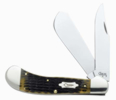 Case Crandall Jigged Bone Large Saddlehorn Pocket Knife, #CA7351