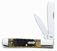 Case Crandall Jigged Bone Razor Pocket Knife #CA7353