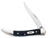 Case Navy Blue Herringbone Small Texas Toothpick Pocket Knife #CA8644