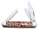 Case 8769 Medium Stockman Giraffe Pattern Knife