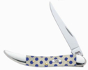 Case 8825 Blue Polka Dot Texas Toothpick Knife.