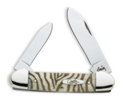 Case 8926,Canoe Knife, Zebra Etched Pattern Handle.