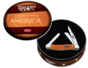 Case 9620 Brooks & Dunn Persimmon Orange Knife