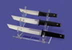 Cold Steel 3 level Clear Lucite fixed blade stand model number D17H