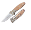 Ka-Bar KT2611 Knife With Brown Maple Burl Handle.
