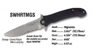 Smith & Wesson HRTMGS Knife With Magnesium Handle.