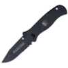 Smith and Wesson EXTREME OPS LG BLK /SERRATED - CKG101BS