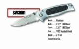 Smith and Wesson SWAT, SMALL, SERRATED, SILVER - 3001