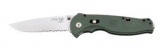 SOG FLASH II SERRSATIN GREEN HAND GFSA-98 KNIFE