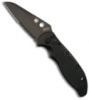 Spyderco Embassy Black Combo Edge Knife C121BKPS