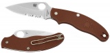 Spyderco UK Pen Knife 3 Inch Part Serrated C94PSMR