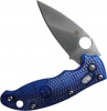 Spyderco Manix 2 Translucent Serrated Knife C101PSBL2