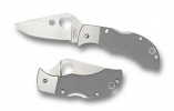 Spyderco MANBUG GRAY G-10 PLAINEDGE - MGGYP