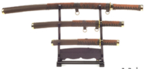 United Cutlery BRAIDED LEATHER SAMURAI SET - UC1191CSNB