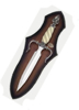 United Cutlery LANCELOTS KNIFE BLK IVORY GRI - UC1305