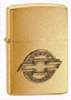 Zippo BRUSHED BRASS, CHEVY EMBLEM - 204BCH288