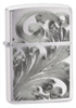 Zippo flowers of fancy brushed chrome lighter 24181