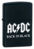 Zippo AC/DC Back in Black 24279 Matte Black Lighter