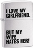I Love My Girlfriend” Zippo lighter (model Z24522)