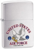 Zippo US Air Force brushed chrome lighter (24529)