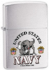 Zippo US NAVY BRUSHED CHROME - 24533
