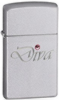 Zippo Diva Lighter Slim Satin Chrome Finish Z24573