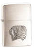 Brushed Chrome Brave Profile Zippo, #679