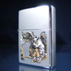 High Polished Chrome Owl Zippo, #760