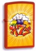 Zippo Gambling Vibrant Yellow Lighter Model ZO28037