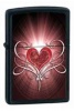 Zippo Heart Lighter Pink Design And Black Background