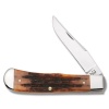 Case Backpocket Folder Deep Jigged Chestnut Bone