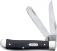 Case Mini Trapper Black G-10 As Ground Blades27oz