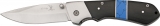 Elk Ridge Linerlock Blue Turquoise Inlay 440 Steel